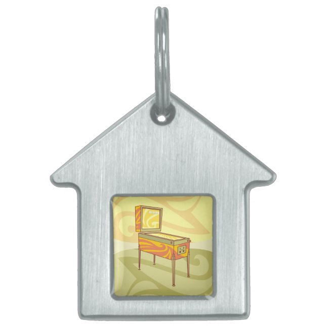 Pinball maskin ID-bricka husdjur (Framsidan)