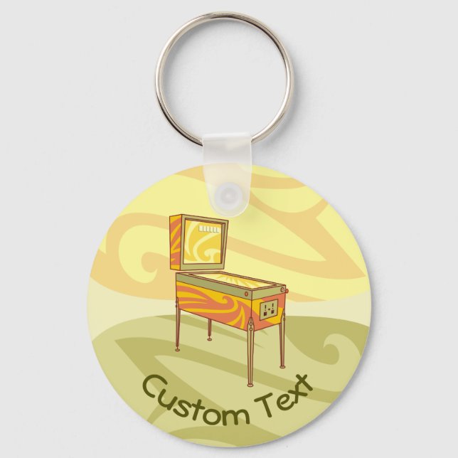 Pinball Maskin Keychain Nyckelring (Framsida)