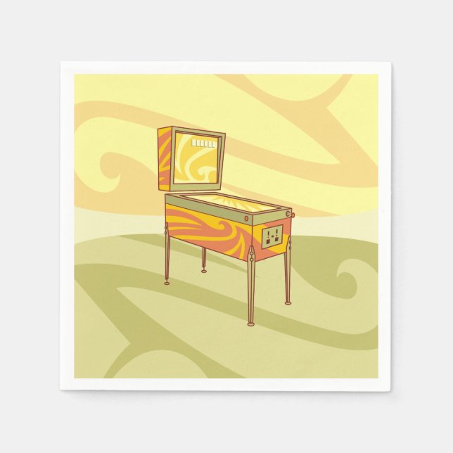 Pinball maskin pappersservett (Framsidan)