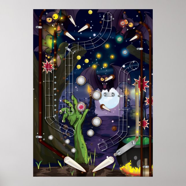 Pinball Maskin Poster (Framsidan)