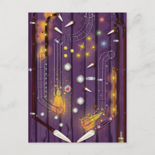 Pinball Maskin Vykort