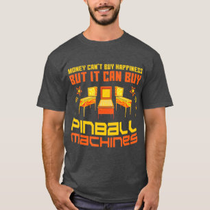 Pinball Maskiner Funny Vintage Arcade Game Älskar T Shirt