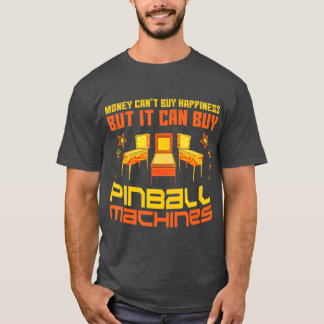 Pinball Maskiner Funny Vintage Arcade Game Älskare T Shirt