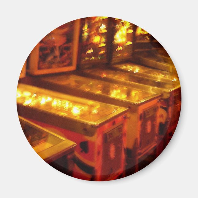 Pinball Maskiner Magnet (Framsidan)