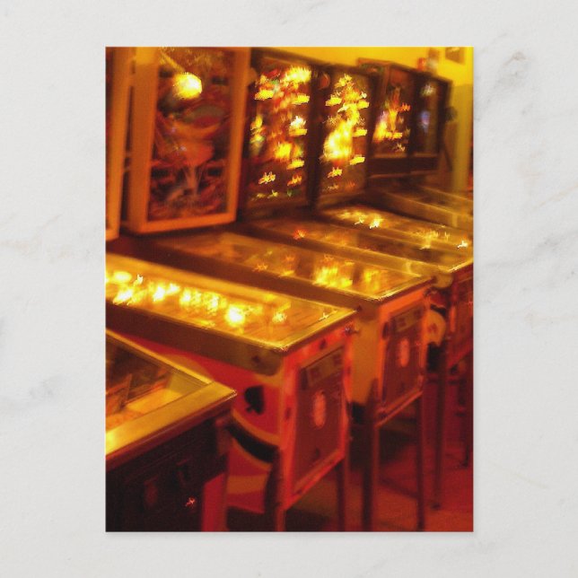 Pinball Maskiner Vykort (Framsida)