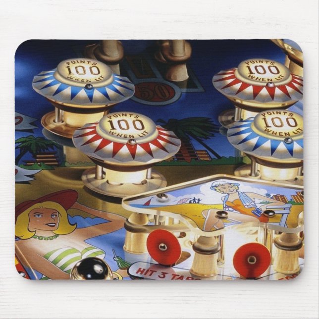 Pinball Player Non Slip Mousepad #24 Musmatta (Framsidan)