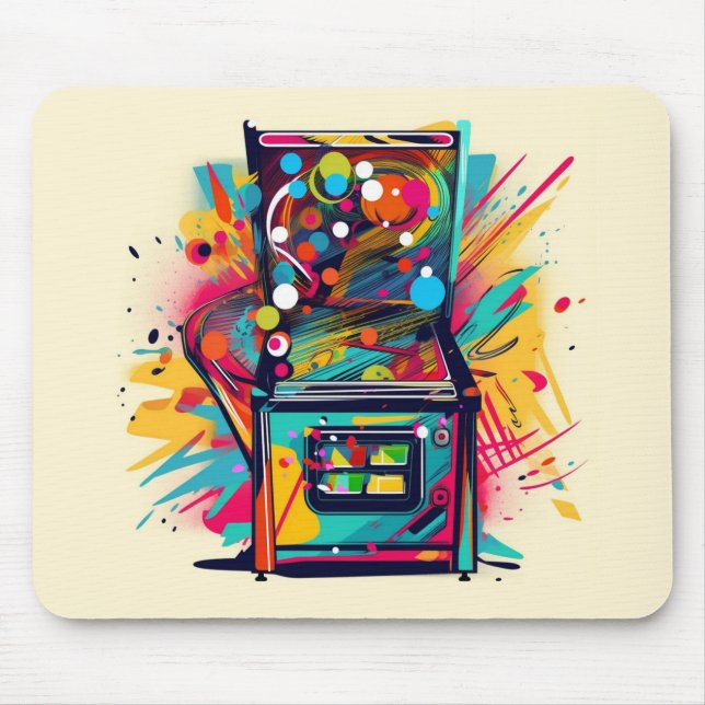 Pinball Player Non Slip Mousepad #25 Musmatta (Framsidan)