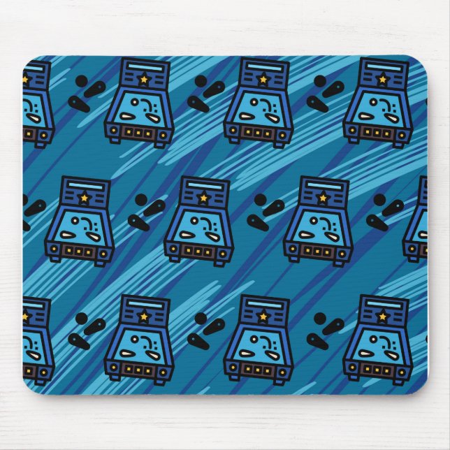 Pinball Player Non Slip Mousepad #2-4 Musmatta (Framsidan)