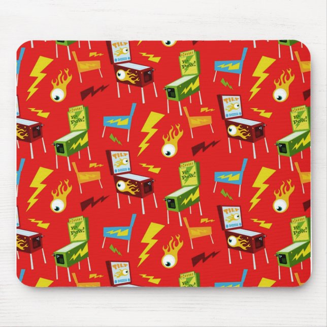 Pinball Player Non Slip Mousepad #2-5 Musmatta (Framsidan)