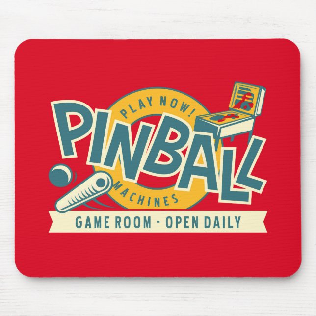 Pinball Player Non Slip Mousepad #32 Musmatta (Framsidan)