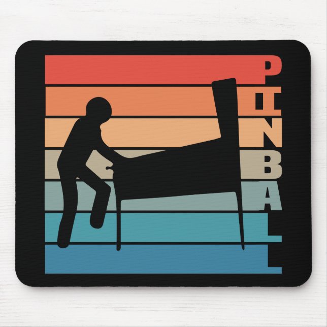 Pinball Player Non Slip Mousepad #6-3 Musmatta (Framsidan)