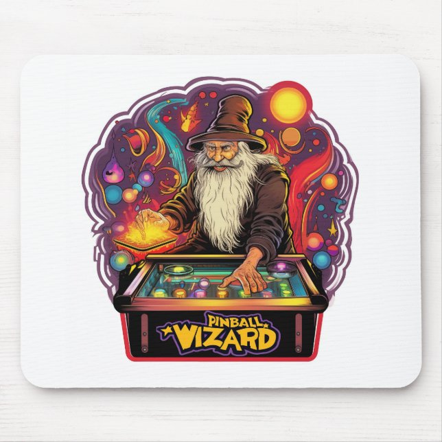 Pinball Player Non Slip Mousepad #7-5 Musmatta (Framsidan)