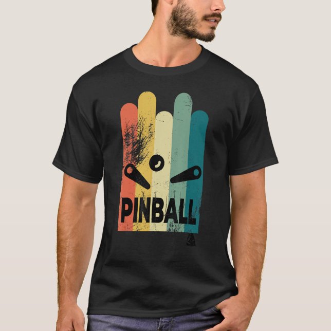 pinball retro vintage look_2 t shirt (Framsida)