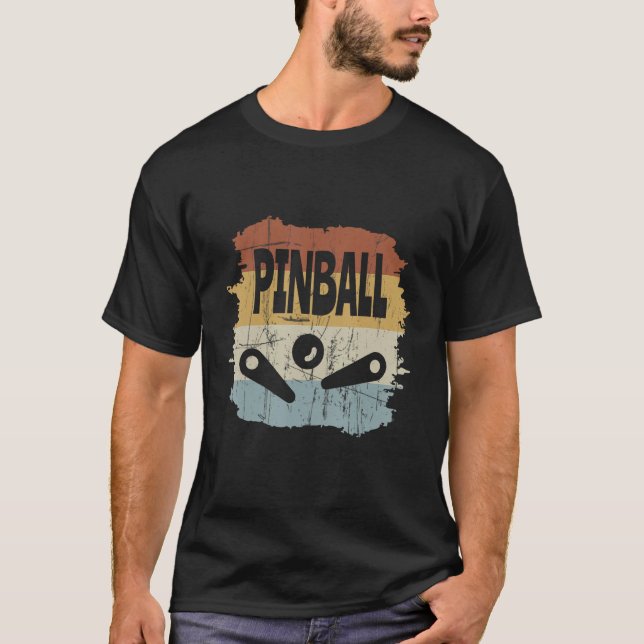 Pinball retro vintage look t shirt (Framsida)
