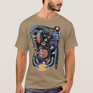 Pinball Space Machine by Tobe Fonseca T Shirt