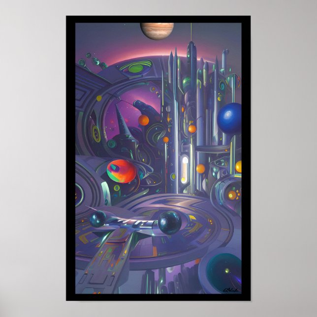 Pinball Spaceship, Galaxy Class Poster (Framsidan)