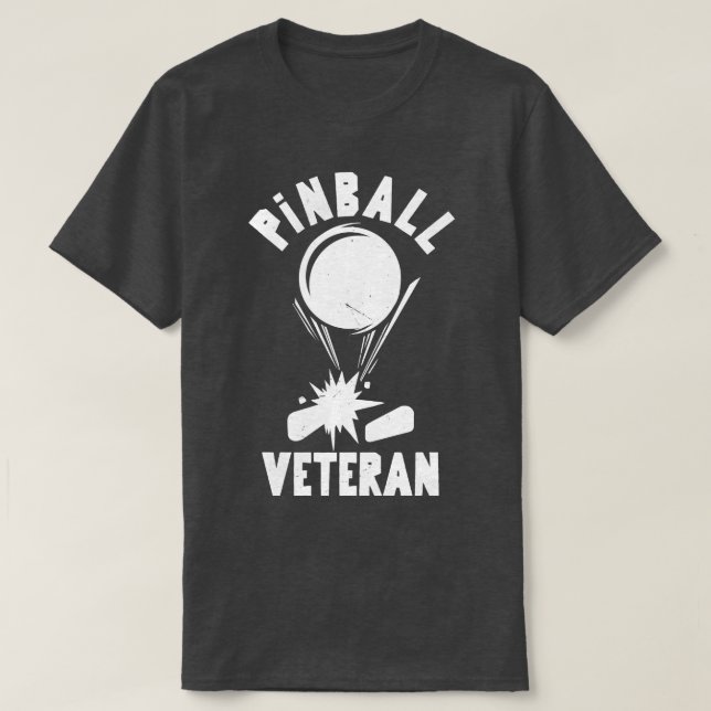 Pinball Veteran T Shirt (Design framsida)