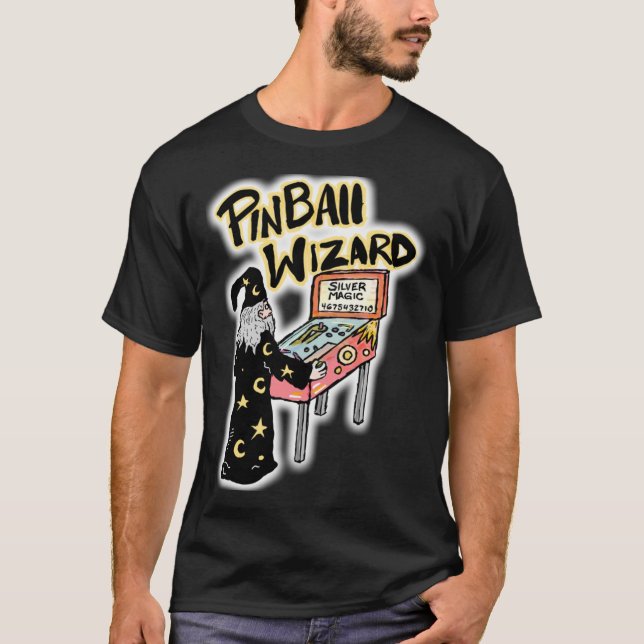 Pinball Wizard Classic T-Shirt (Framsida)