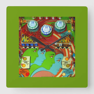 Pinball Wizard II Fyrkantig Klocka