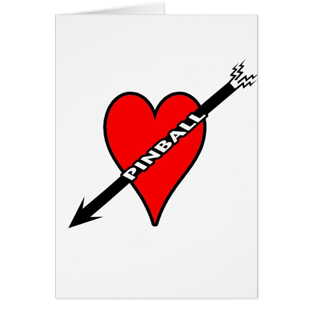 Pinballhjärta OBS Kort (Framsidan)