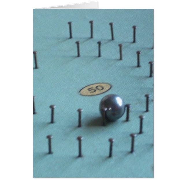 Pinballkort Hälsningskort (Framsidan)