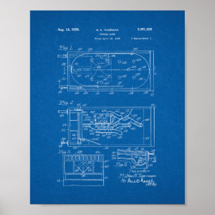Pinballlekpatent - ritning poster