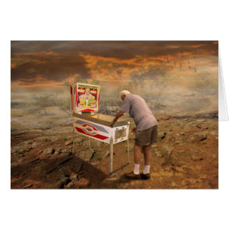 Pinballtrollkarl Hälsningskort