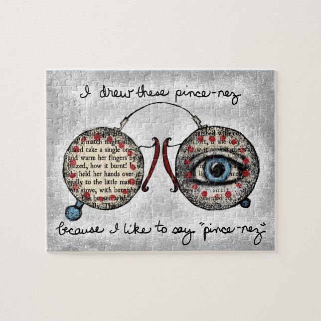 Pince-Nez Jigszle Puzzle Pussel (Horisontell)