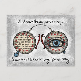 Pince-Nez vykort