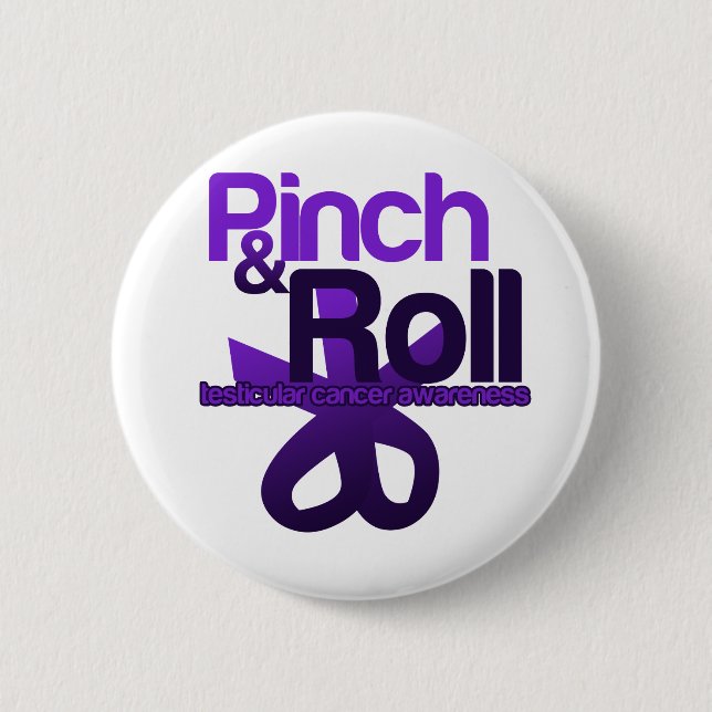 Pinch and Roll for Testicular Cancer Awareness Knapp (Framsida)