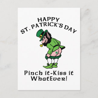 Pinch It Lycklig St patrick's day Vykort