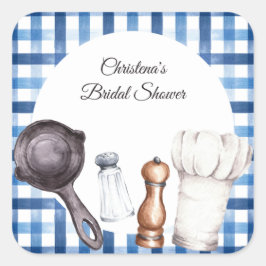 Pinch of Love Kitchen Party Fyrkantigt Klistermärke