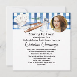 Pinch of Love Kitchen Photo Bridal Shower Inbjudningar