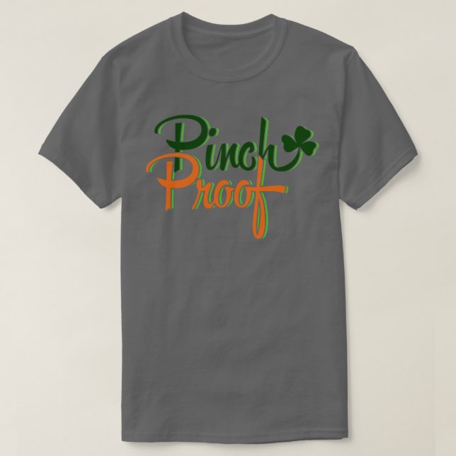PINCH PROOF-grönt T Shirt (Design framsida)