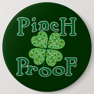 PINCH PROOF med Shamrocks Irish T-shirt Knapp