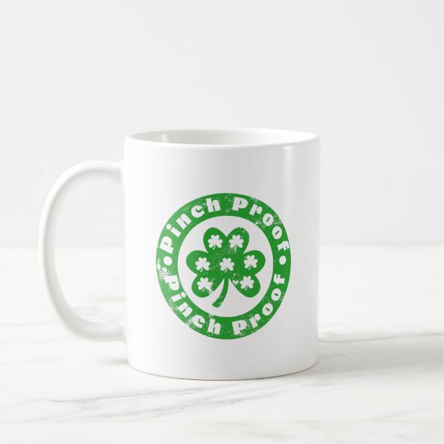 Pinch Proof St. Patrick's Day Kaffemugg (Vänster)