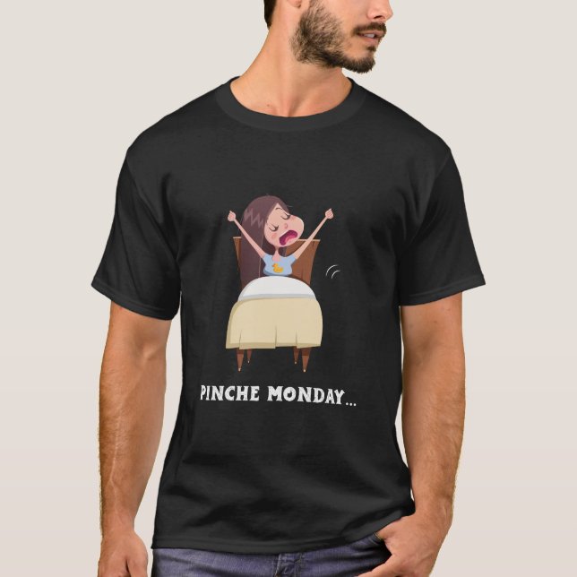 Pinche måndag Rollig sömnig Mafalda spansk t-shirt (Framsida)