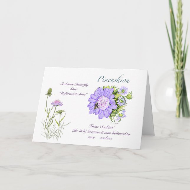 Pincushion Blank Card Tack Kort (Framsida)