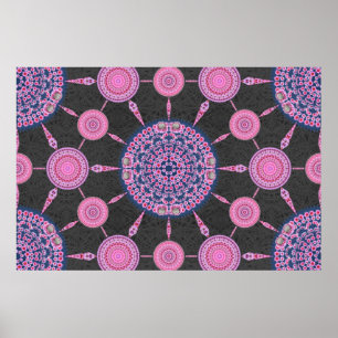 Pincushion Cactus Array 1A Poster