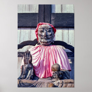 Pindola Bharadvaja statue in Nara - Japan Poster