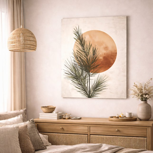 Pine Branch Botanical Neutral Minimal Nature Poster (Skapare uppladdad)