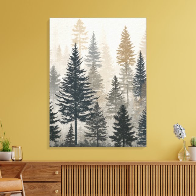 Pine Forest Canvastryck (Insitu (Vardagsrum))