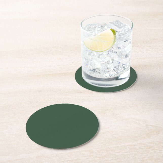 Pine Green Underlägg Papper Rund (Insitu)