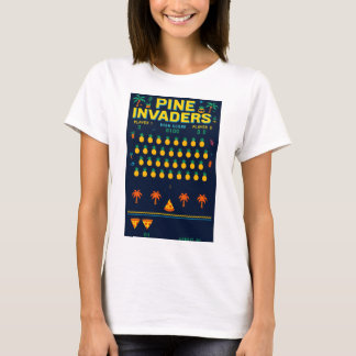 Pine Invaders-Pineapple Empire Retro Games-serien T Shirt