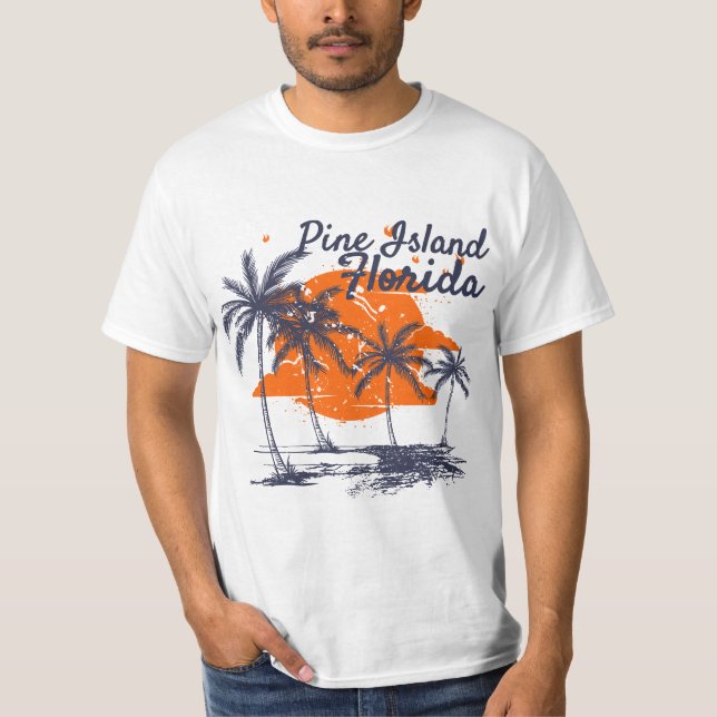 Pine Island Florida Beaches FL Vacation Souvenir E T Shirt (Framsida)