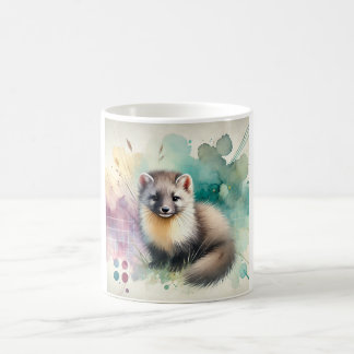 Pine Marten 081024AREF112 - Watercolor Kaffemugg