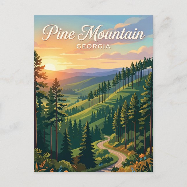 Pine Mountain Georgia Vykort (Framsida)
