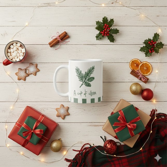 Pine Needle Lane - “A Cup of Cheer” With Pinecone Kaffemugg (Skapare uppladdad)