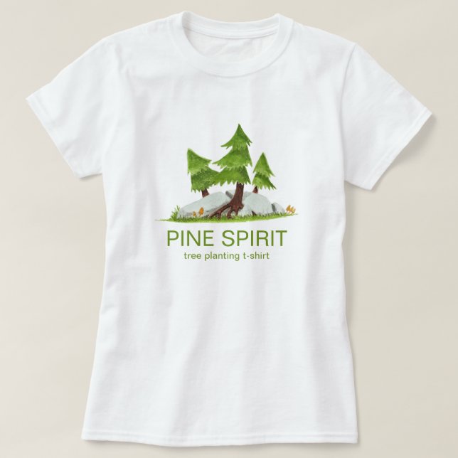 Pine Spirit T Shirt (Design framsida)
