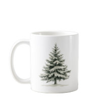 Pine Tree Covered with snow